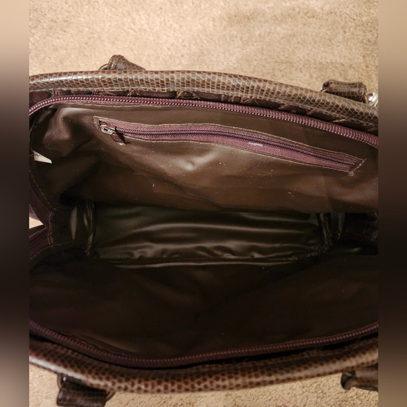 Brown Patchwork Handbag - Picture 6 of 9